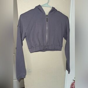 Meshki Lavender Cropped Hoodie XS